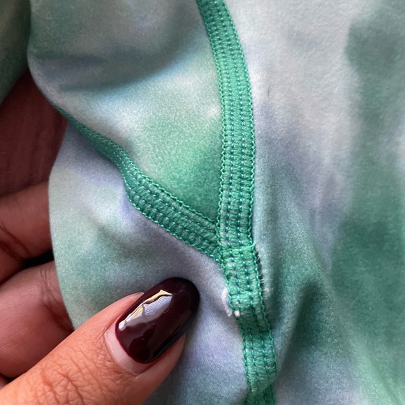 Buffbunny Blue/Green Tie Dye Leggings - Picture 4 of 4